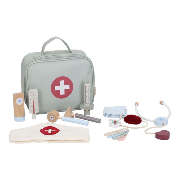 Little Dutch 2547 Holz Arztkoffer Doktortasche Spielset - grün