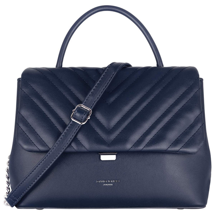 David Jones - Damen Umhängetasche - Frau Handtasche Gesteppte PU Leder - Steppmuster Tasche Mittelgr