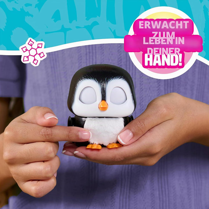 Just Play furReal Handfuls – Shy, der Pinguin, 8,9 cm grosses, interaktives Spielzeug für Jungen, Mä