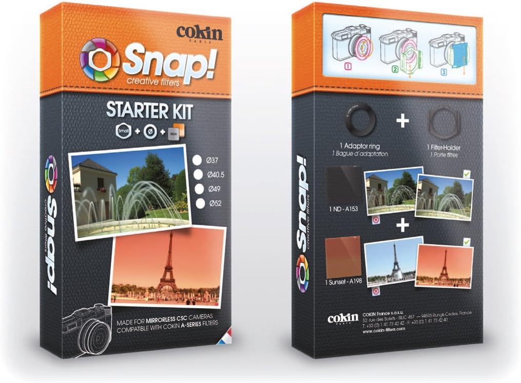 Cokin WA-G80037 37mm Snap Starter Kit, 37mm