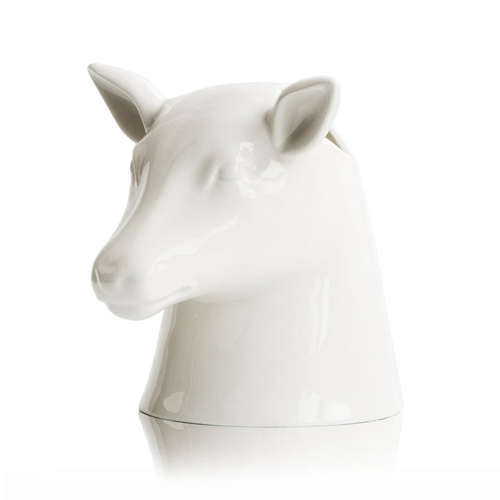SUCK UK SK POTSTAG1 SUCK Uk Hirsch-Küchenablage, Keramik, White, 19.5 x 19 x 20 cm