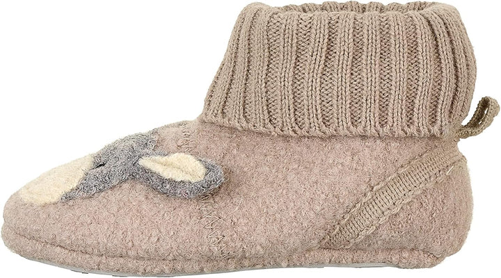 Sterntaler Unisex Kinder Hausschuhe Baby Hausschuh Filz Esel Emmi 18 EU Beige, 18 EU Beige