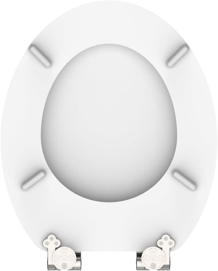 SCHÜTTE WC-Sitz Holzkern, Toilettensitz mit Absenkautomatik, passend für alle handelsüblichen WC-Bec