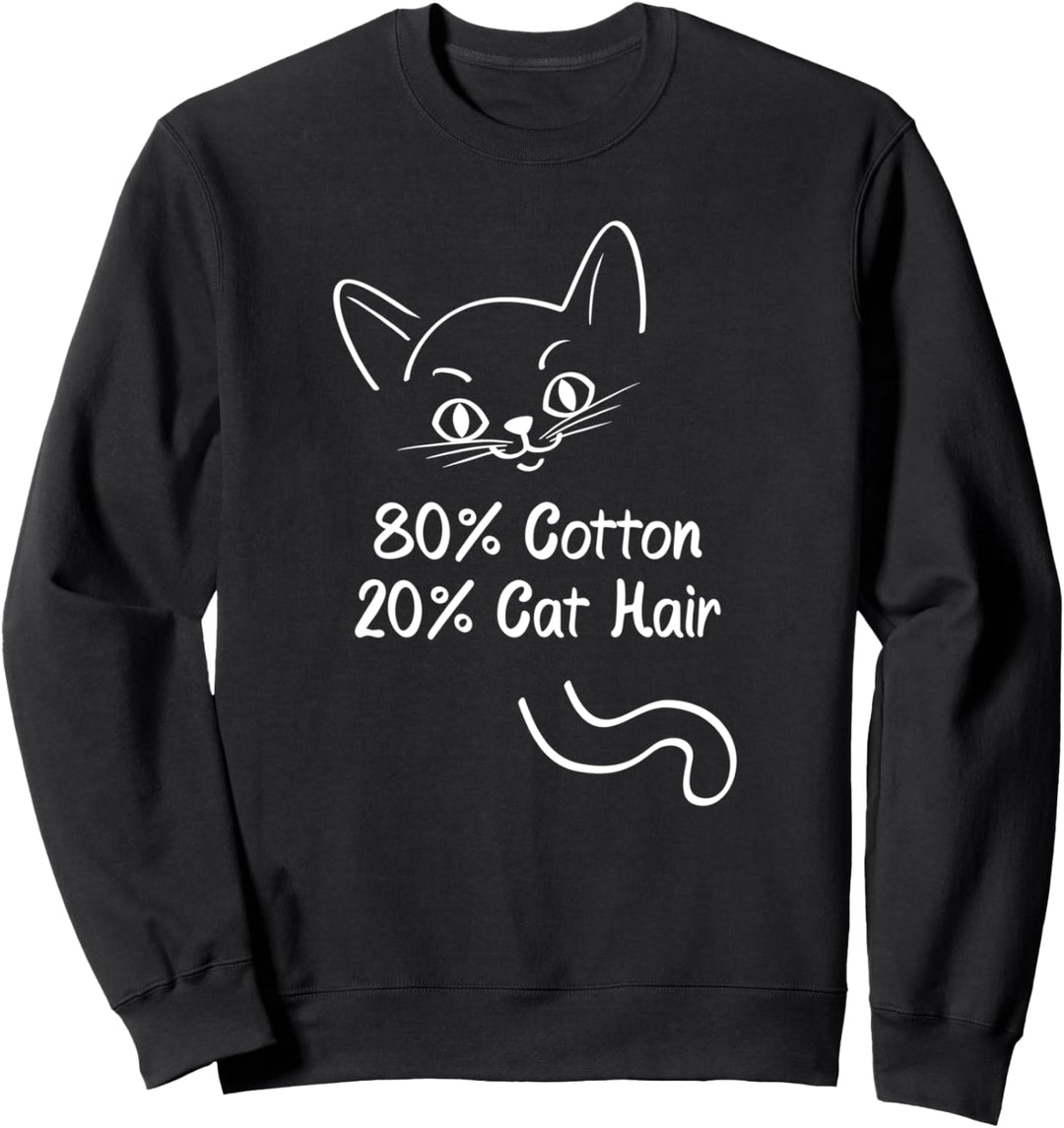 Katzenhaar, 80 % Baumwolle, 20 % Katzenhaar Sweatshirt