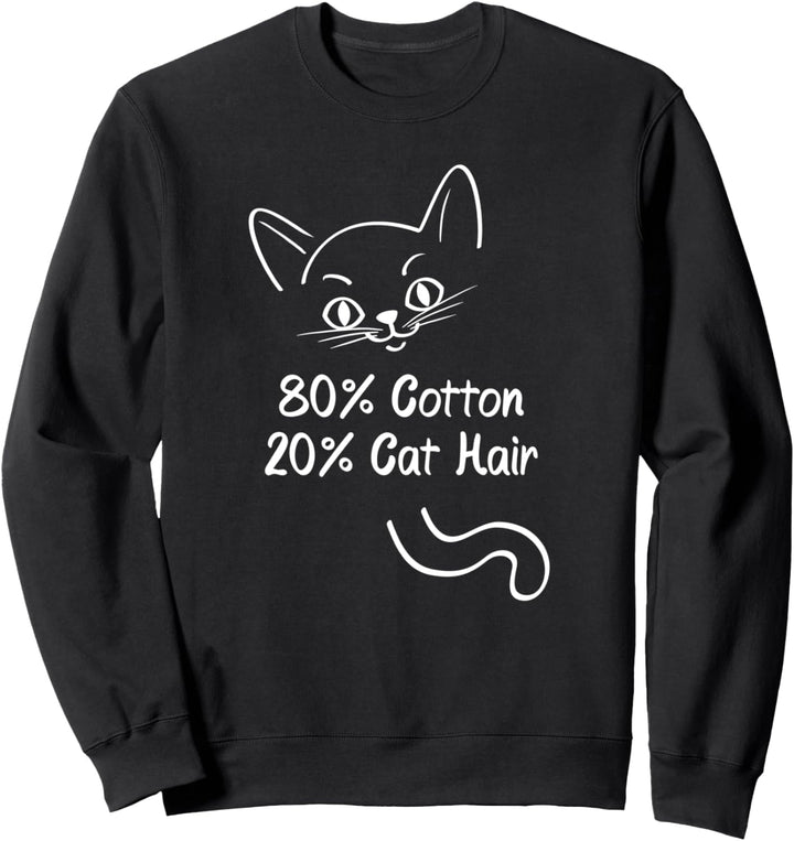 Katzenhaar, 80 % Baumwolle, 20 % Katzenhaar Sweatshirt