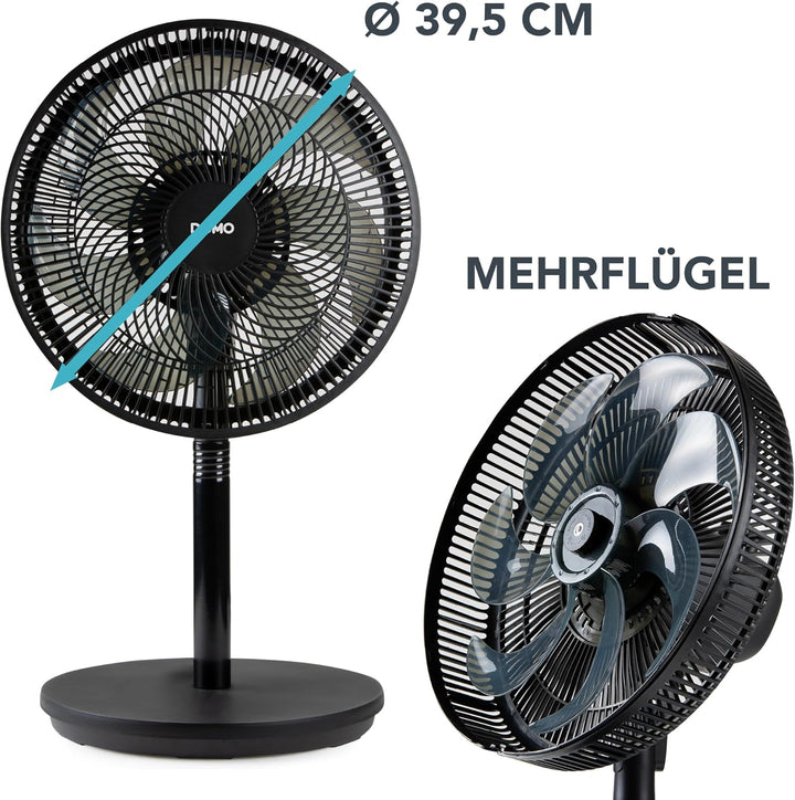 DOMO DO8159 2-in-1 Standventilator Multiblade – Ventilator mit 7 Blättern – Leise 44 dB – 3 Stufen –