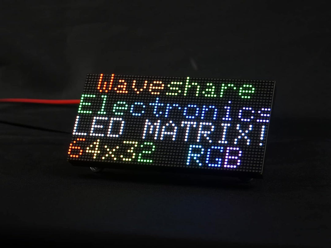 Waveshare RGB Full-Color LED Matrix Panel 2.5mm Pitch 64x32 Pixels Adjustable Brightness Compatible