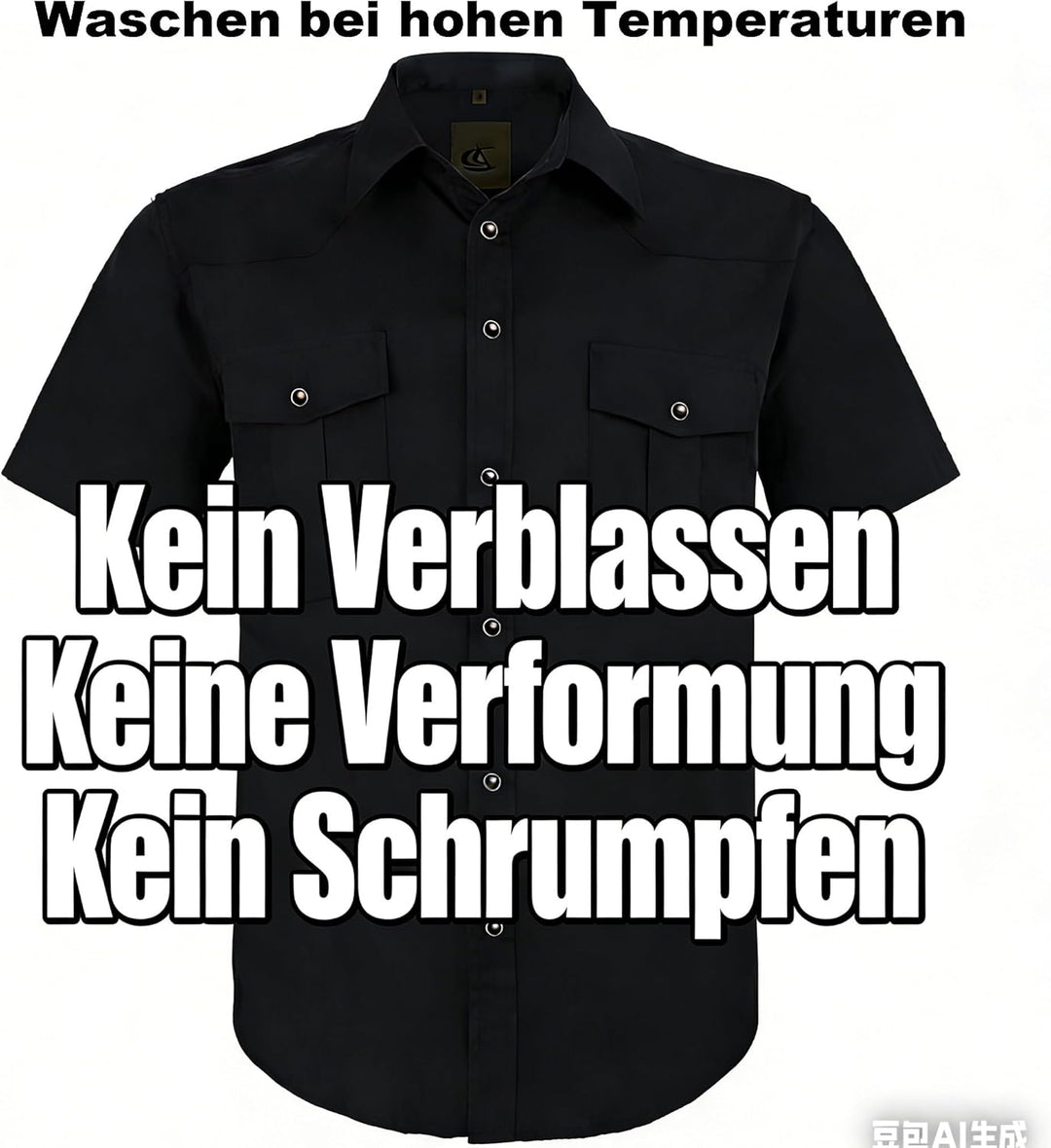 Coevals Club Herren Lässige Druckknöpfen Unifarben Kariertes Anzug Regular Fit Kurzarm Bügelleichtes