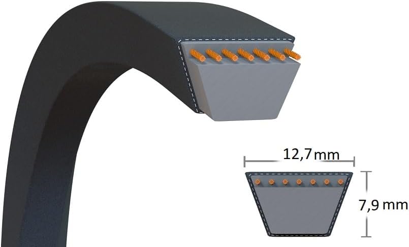 SECURA Keilriemen kompatibel mit McCulloch M125-97RB 5324418-34 Fahrantrieb