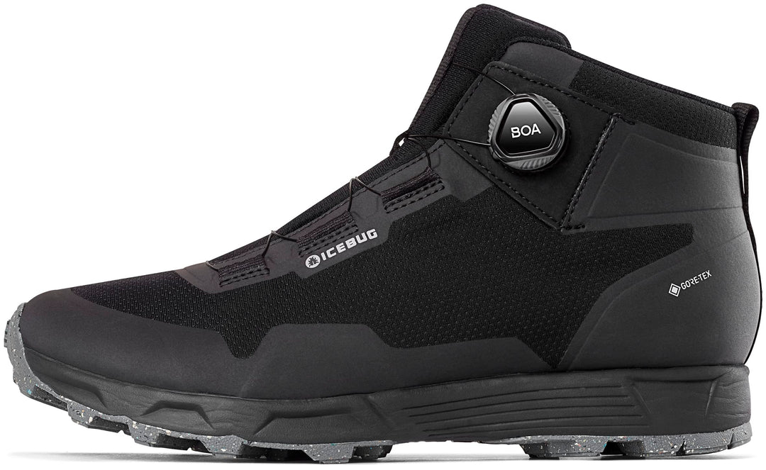 Icebug Rover Mid RB9X GTX wasserdichter Outdoorstiefel mit BOA-Fit-System 45.5 EU Black Slategrey, 4