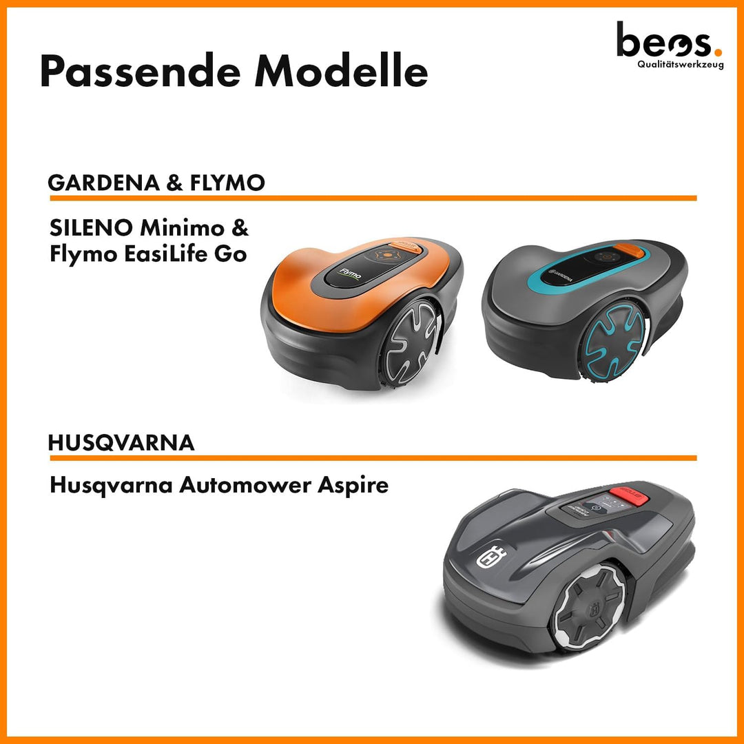 BEOS Premium Mähroboter Tuning - Drehscheibe kompatible mit Gardena Minimo & Husqvarna Automower Asp