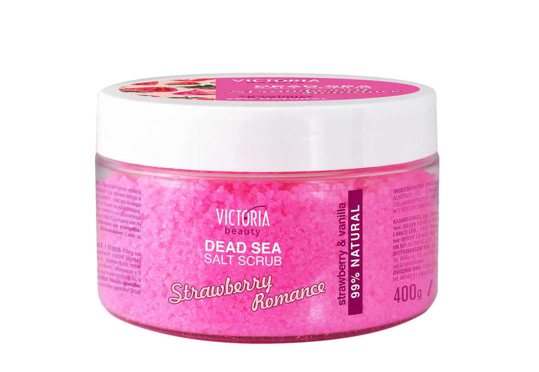 Victoria Beauty - Totes Meer Körperpeeling, Salz Peeling für Gesicht und Körper, Dead Sea Exfoliatin