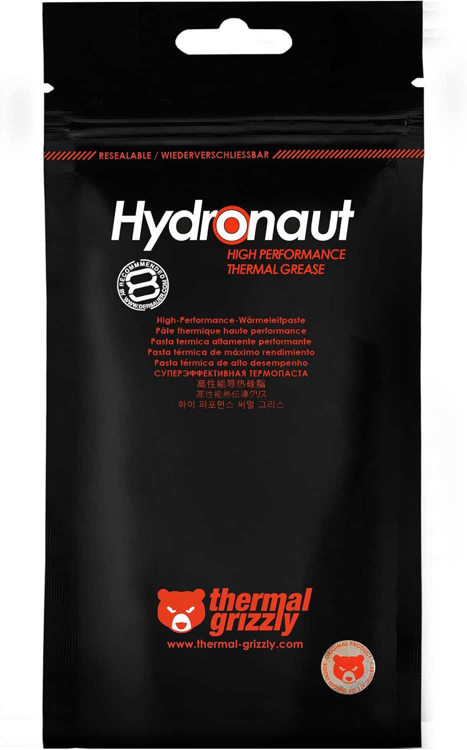 Thermal Grizzly - Hydronaut - Wärmeleitpaste Hochleistungsfett Umfangreiche Kühlsysteme und von Wass