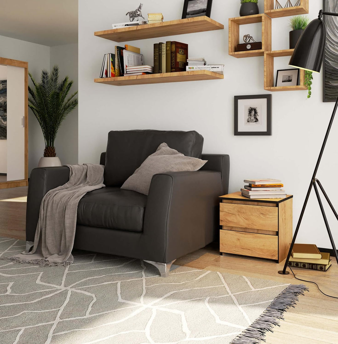 AKORD | Kommode Set 2 Schubladen Sideboard Mehrzweckschrank Schrank | Schreibtisch | ecktisch | Eck