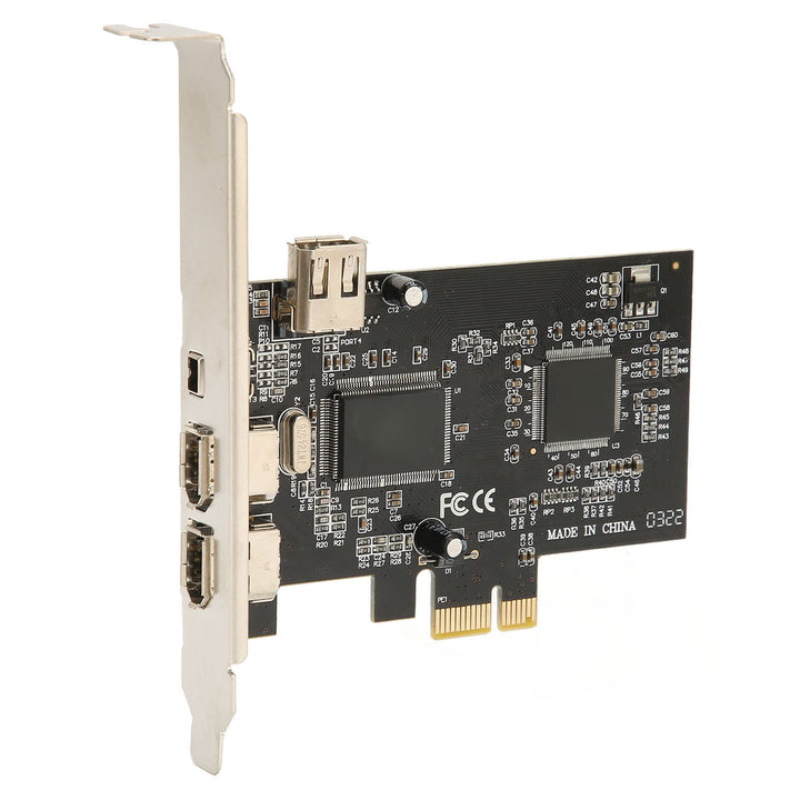 Bewinner PCIe Firewire Karte für 10, PCI E Firewire Controller Karte 4 Ports mit Low Profile Halteru