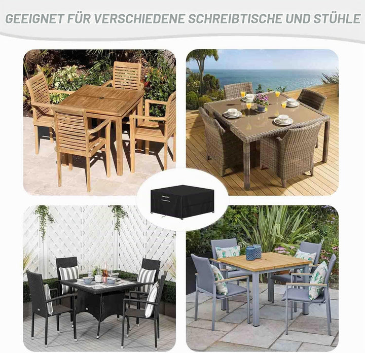 Abdeckung Gartenmöbel Winterfest Gartentisch Abdeckung Wasserdicht | Abdeckhaube Gartenmöbel Quadrat