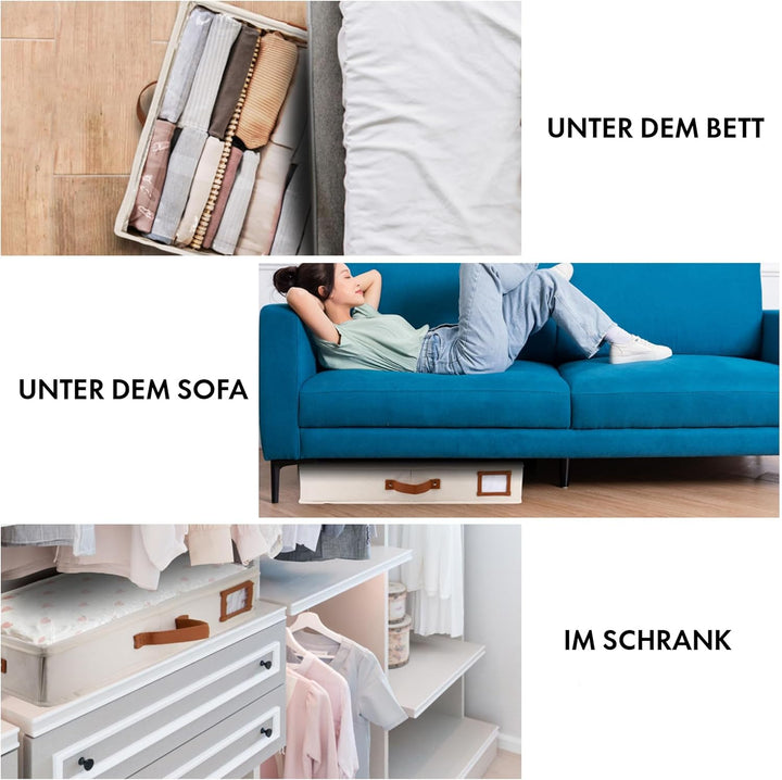 HOMELUX THEORY Unterbett-Aufbewahrungsbehälter, Schlafzimmer unter dem Bett, Schublade, Organizer mi
