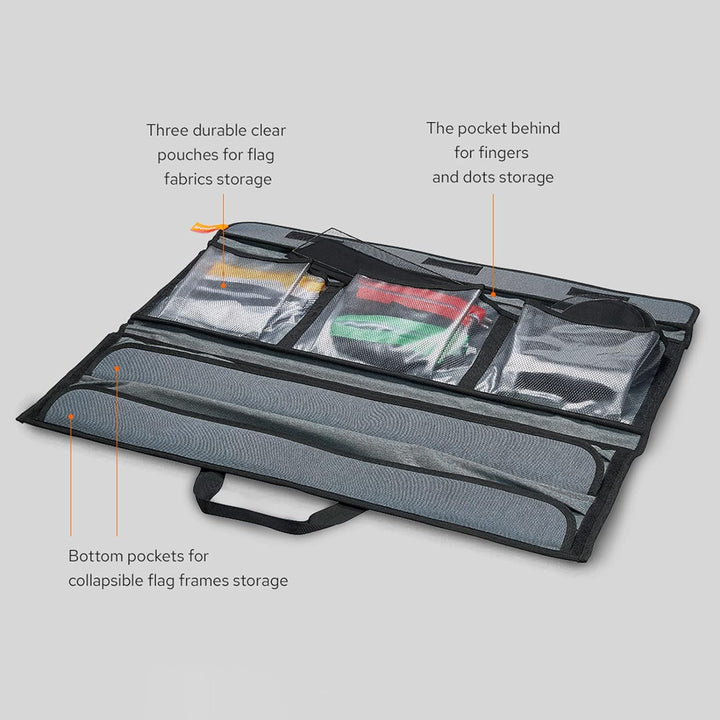 Godox SF6090 Faltbares Scrim-Flaggen-Kit mit 5 Flaggen 60 * 90 cm / 24 * 36 Zoll zum Formen, Blockie