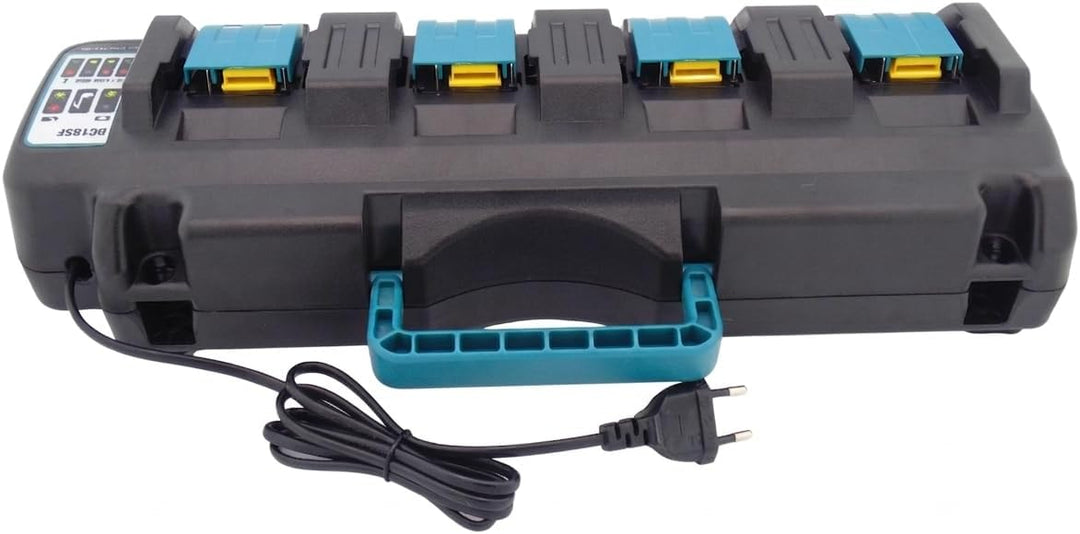 14,4 V–18 V Ladegerät, 4 Anschlüsse, Ersatz für Makita DC18SF Ladegerät Ladegerät-18V-LXT-Serie-4-Po