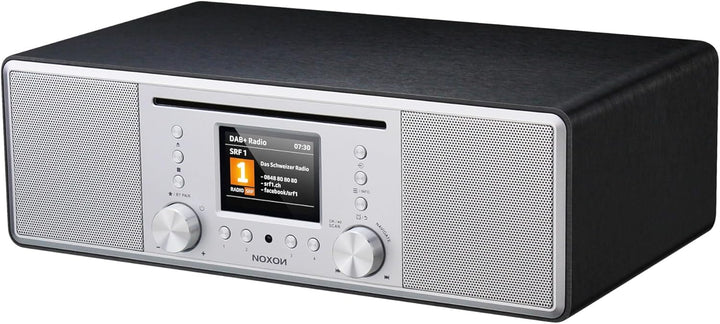 Noxon Furka Silber-Schwarz - DAB+, CD, UKW, Bluetooth, USB, AUX-IN, Stereo, Kopfhöreranschluss Silbe
