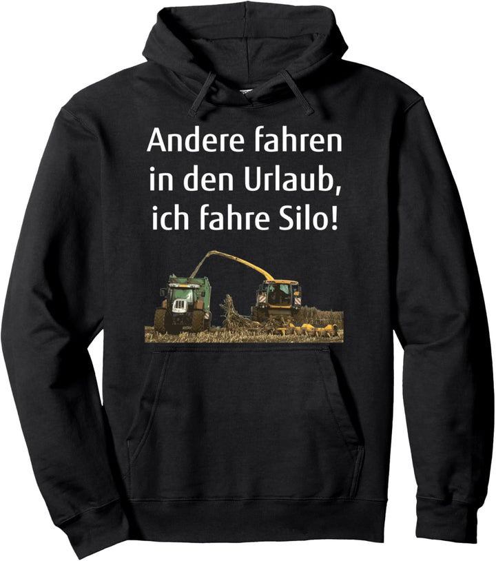 Mais häckseln Landwirt Bauer Landwirtschaft Silo fahren Pullover Hoodie