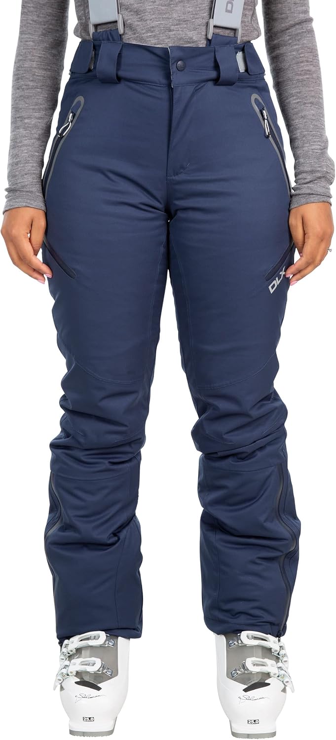 Trespass Damen wasserdichte Skihose mit Knöchelreissverschlüssen und abnehmbaren Hosenträgern Mariso
