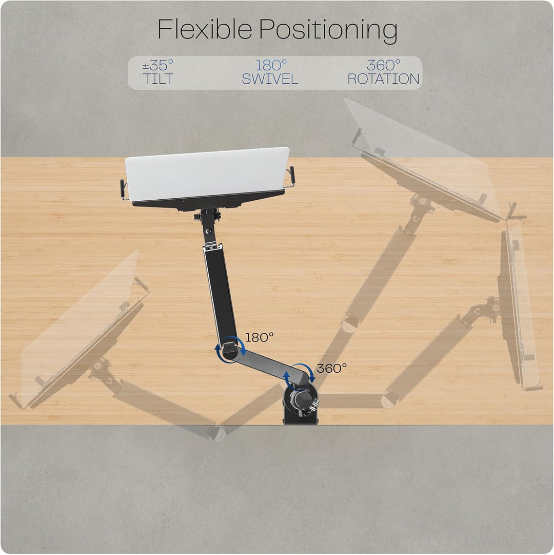 VIVO Stand-V101L Laptop-Halterung, verstellbar, 25,4 bis 15,6 Zoll (25,4 bis 15,6 Zoll), Schwarz, La