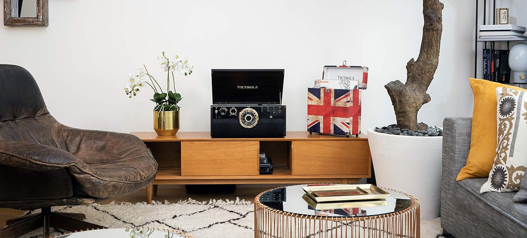Victrola Empire 6-in-1 Bluetooth Plattenspieler Music Centre Empire Single