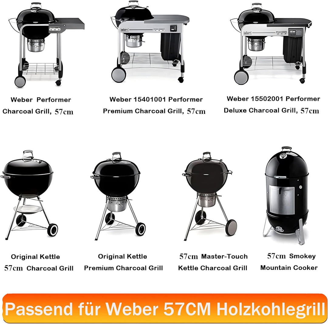 7436 54,6CM Rund Grillrost Klappbarem für Weber 57CM Holzkohlegrills,Grillrostersatzteil für Weber O