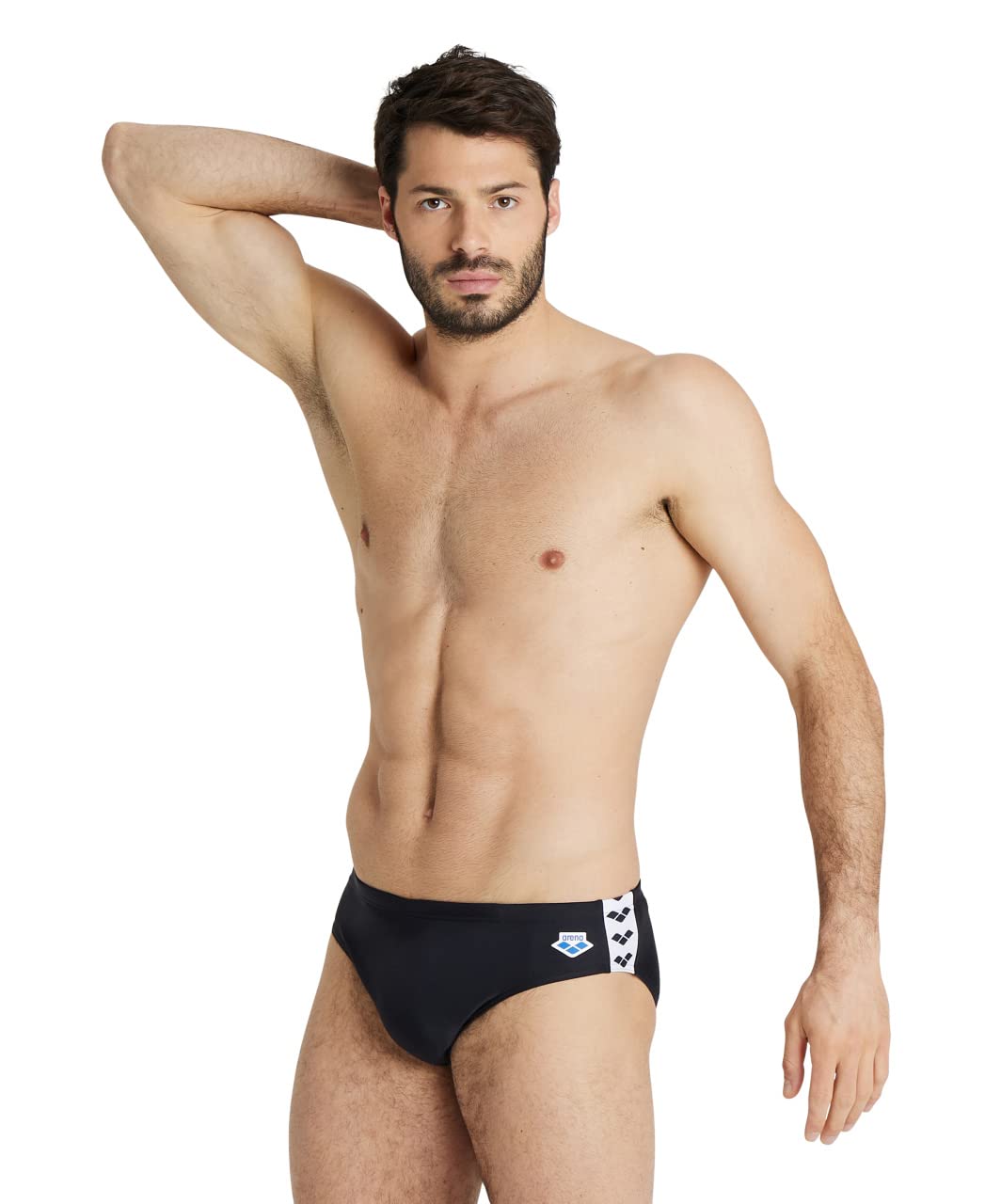ARENA Herren Men's Icons Swim Briefs Solid Badehosen Slip (1er Pack) 44 Schwarz, 44 Schwarz