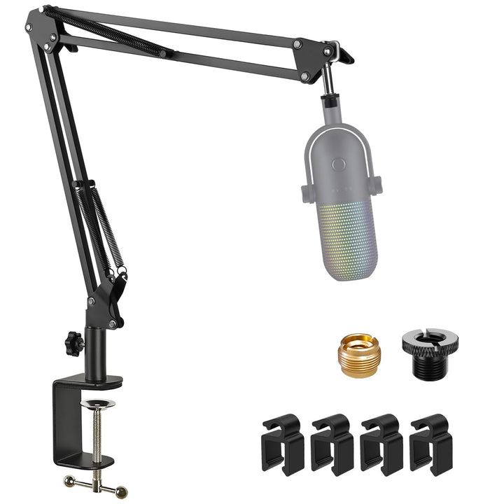 Einstellbare Mikrofon Arm, Mikrofonarmständer Kompatibel mit Seiren X Mini V2 V3 USB Streaming Mikro