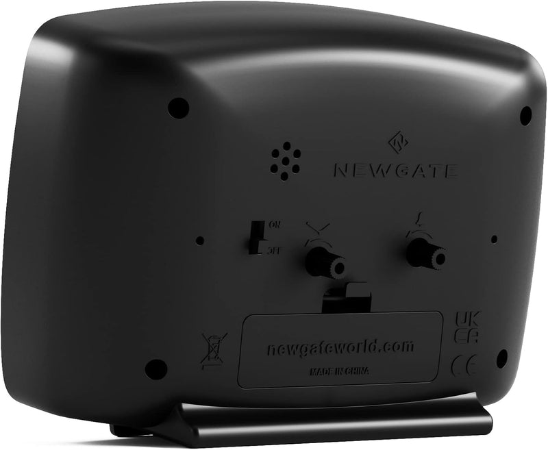 NEWGATE® Brooklyn Retro-Wecker/Tischuhr – rechteckiger Wecker – Schlafzimmerzubehör – Schreibtischzu