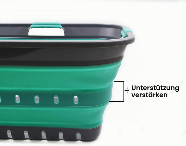 SAMMART 42L Faltbarer Wäschekorb aus Kunststoff – Faltbarer Pop-Up-Aufbewahrungsbehälter/Organizer –