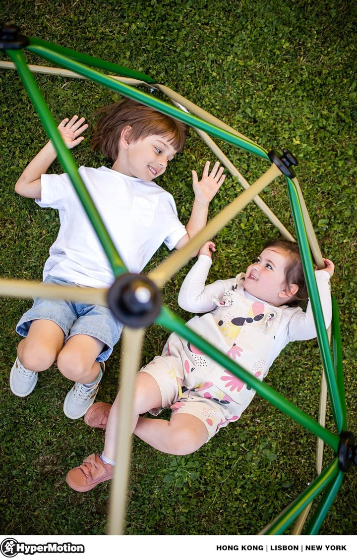 HyperMotion Kletterkuppel für Kinder, Outdoor, Klettergerüst Garten, belastbar bis zu 350 kg, Klette