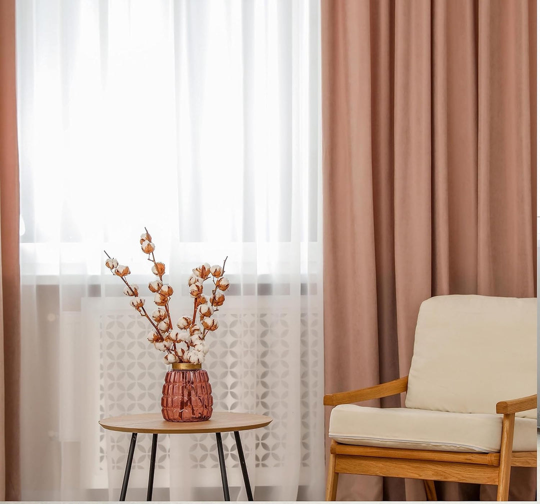 Weisse Voile, halbtransparente Vorhänge mit Kräuselband und Bleibandabschluss,Luftig, modern und lan