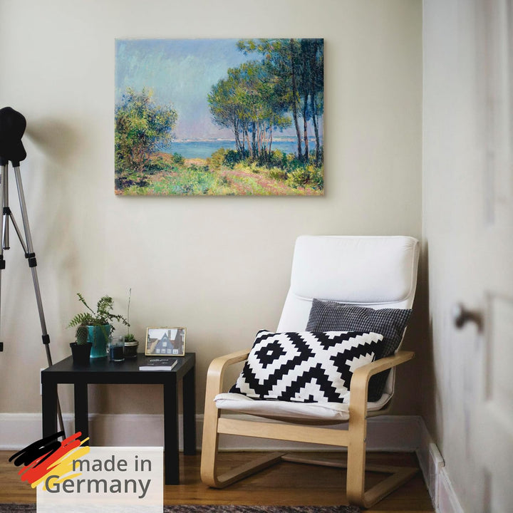 ARTland Leinwandbilder Wandbild Bild auf Leinwand 40x30 cm Wanddeko Landschaften Bäume Meer Sommer D
