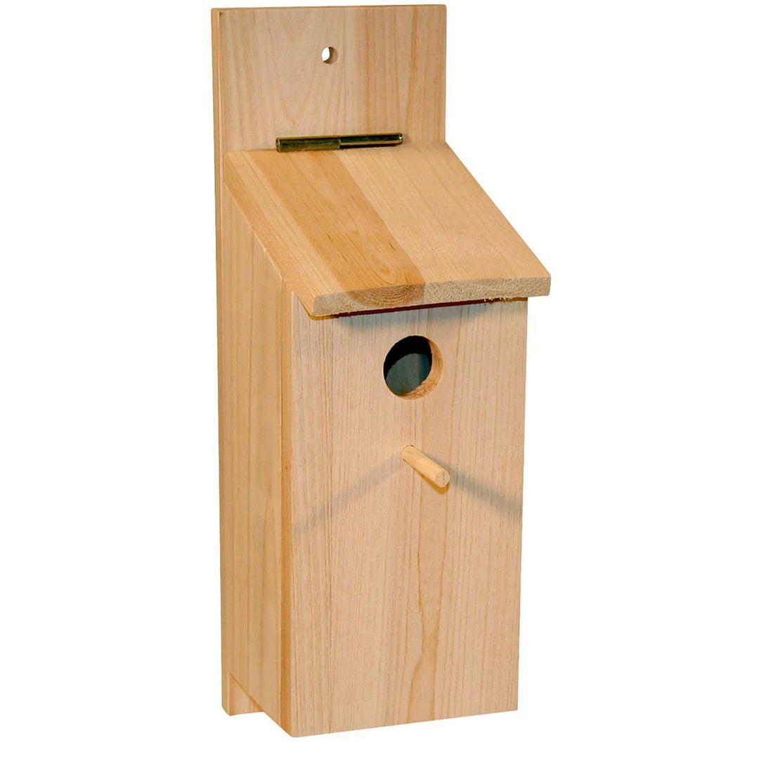 Kerbl Pet Nistkasten Selbstbauset, Vogelhaus, 36x12x14cm, Holz natur, Meisen, Feldsperlinge, Einflug