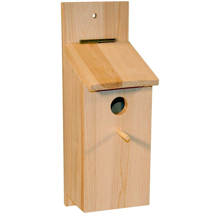 Kerbl Pet Nistkasten Selbstbauset, Vogelhaus, 36x12x14cm, Holz natur, Meisen, Feldsperlinge, Einflug
