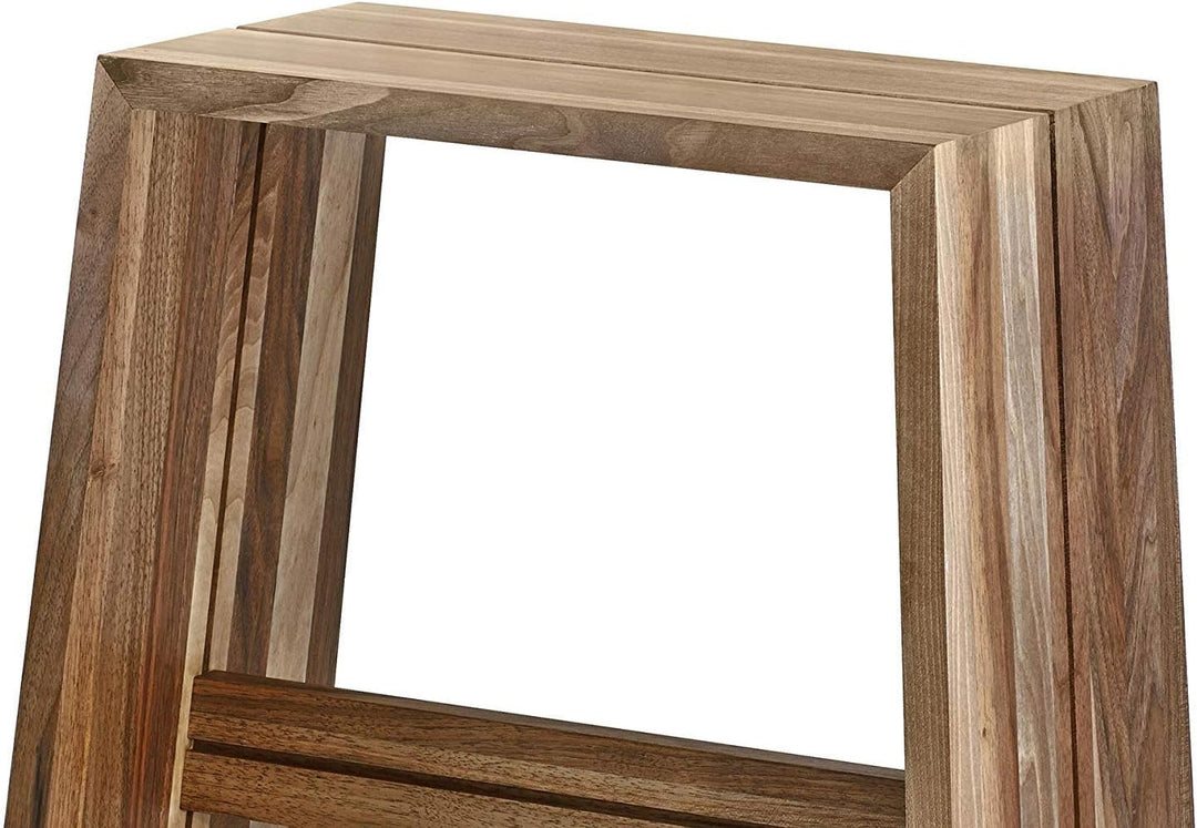 NATUREHOME Design Hocker Massivholz Nussbaum Natur geölt Sitzhocker Holz