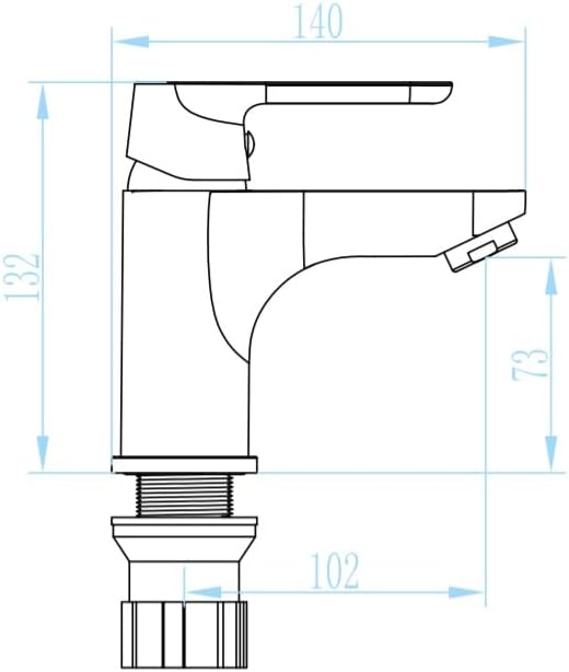 VBChome Badmöbel Set 45 cm Weiss Waschbecken mit Hängeschrank Weiss mit Armantur Chrom Waschtisch 1-