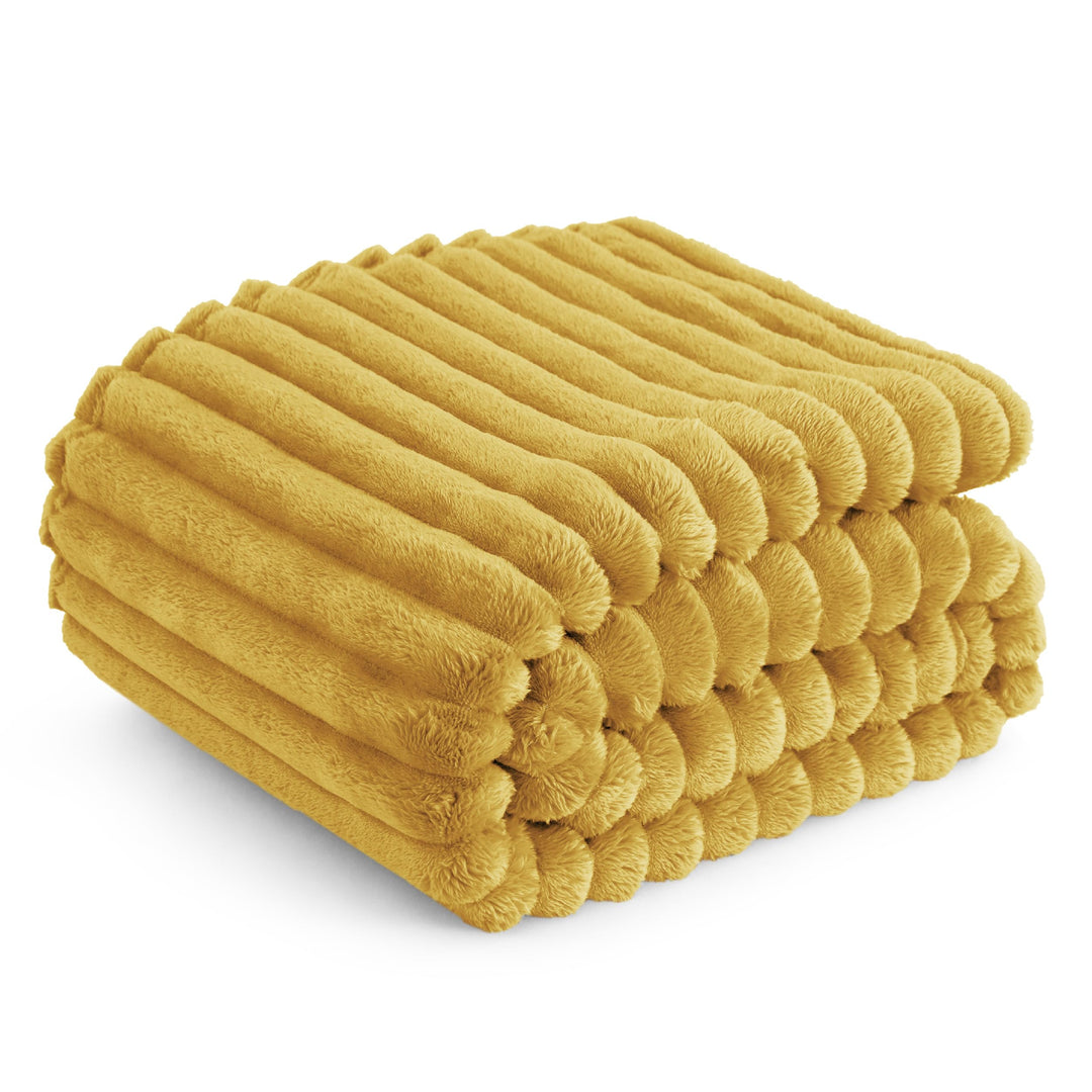 BEDSURE Kuscheldecke für Zimmer Deko - Wolldecke & Fleecedecke, Sofadecke, Weiche Warme Grobe Kordde