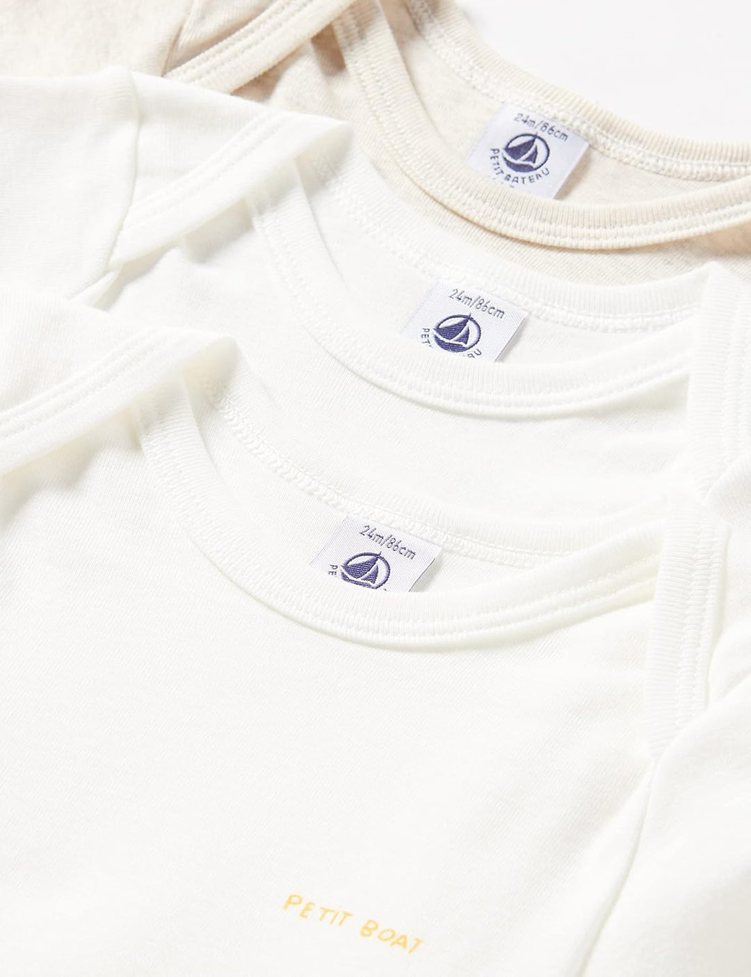 Petit Bateau Unisex Baby A045c Kurzarm-Body mit Streifen (3er Pack) 18 Monate Variante 1, 18 Monate