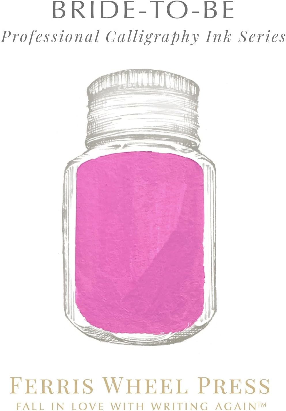 Ferris Wheel Press Calligraphy Ink | Flamingo Pink | 28ml, Flamingo Pink