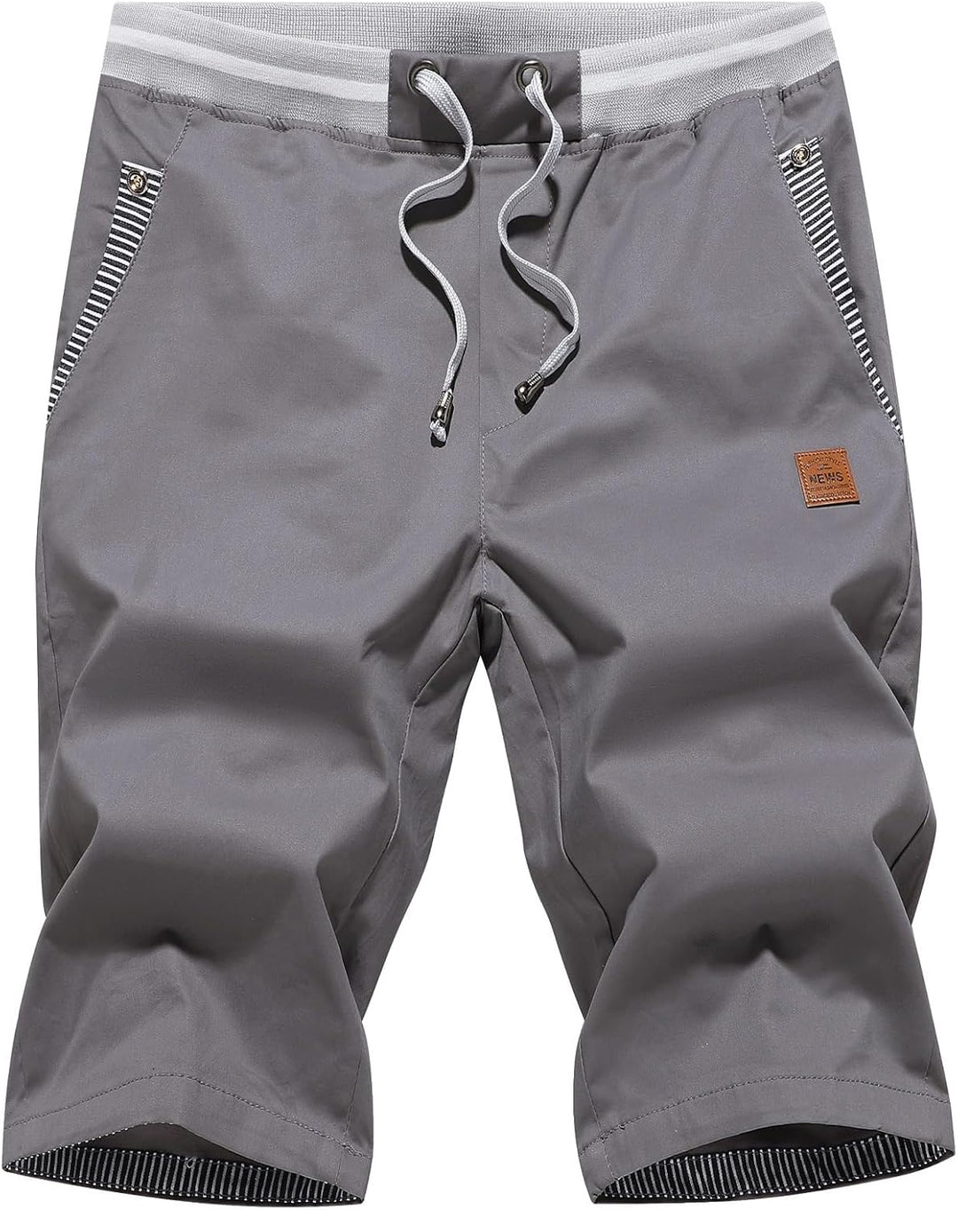 Tansozer Herrenshorts Herren Shorts Baumwolle Sommer Shorts mit Taschen Herren S Grau, S Grau