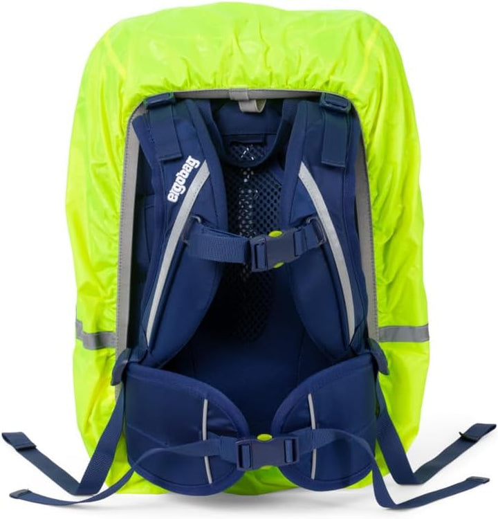 ergobag Regenschutz für Schulranzen und Rucksack, wasserdicht, mit Reflektoren und Gummizug Einheits