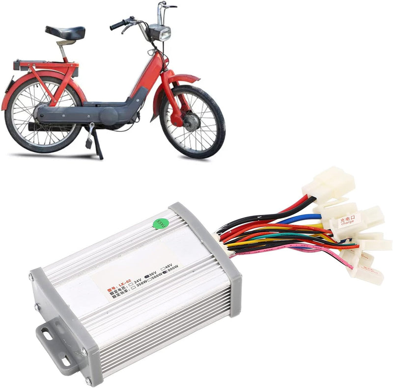 Alomejor 36V 800W Brushed Controller Überstromschutz Elektrofahrrad Brushed Controller mit Gehäuse a