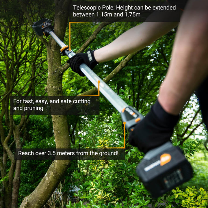 18V Teleskopstiel 1,15–1,75 m – für 18V Nexxsaw & 18V Nexxcut