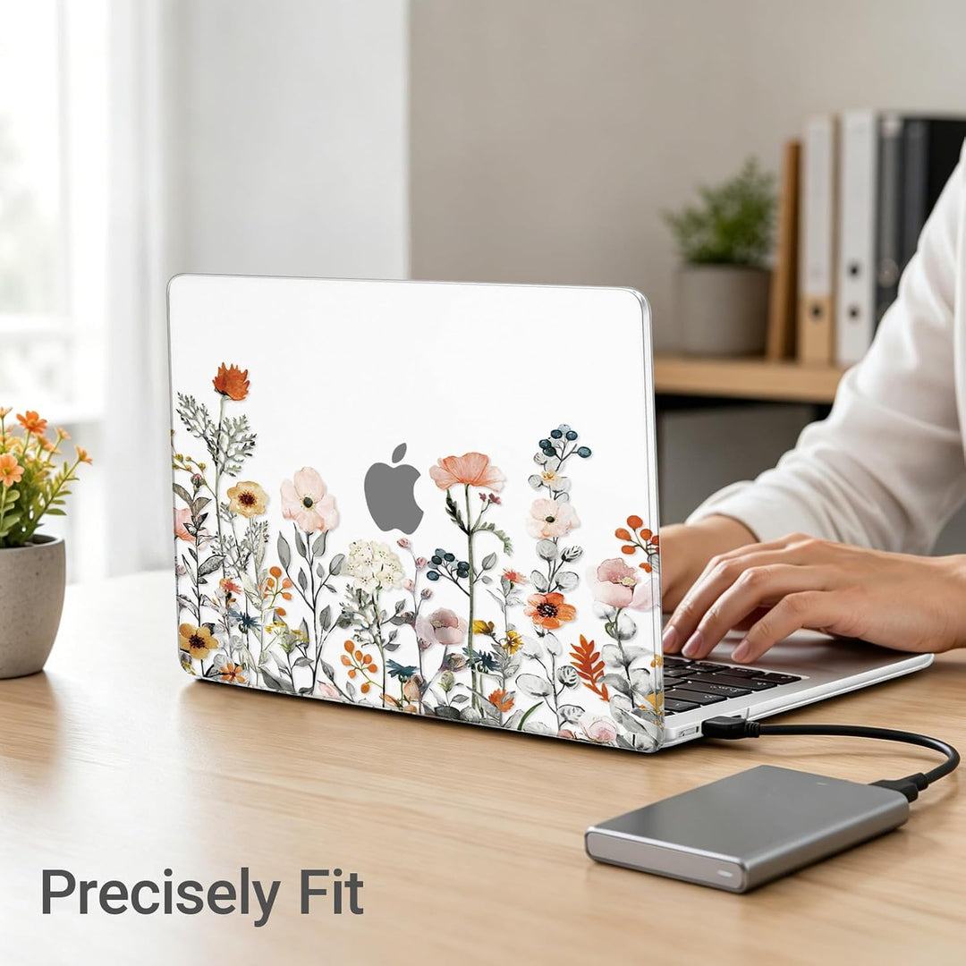 MOSISO Kompatibel mit MacBook Air 13 Zoll Hülle M4 M3 M2 2025 2024-2022 A3240 A3113 A2681, Gartenblu