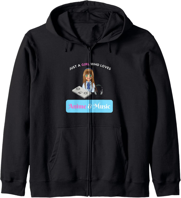Nur ein Mädchen, das Anime und Musik Anime Teen Girl Kapuzenjacke