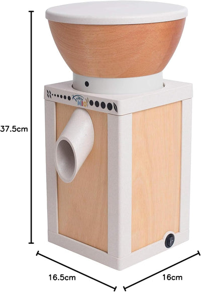 KoMo KoMoMio Getreidemühle natur (400 Watt, innovative Materialien) 16,5 x 16 x 37,5